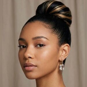 ⭐️ LUV AJ Crystalline Gold Hoops ⭐️